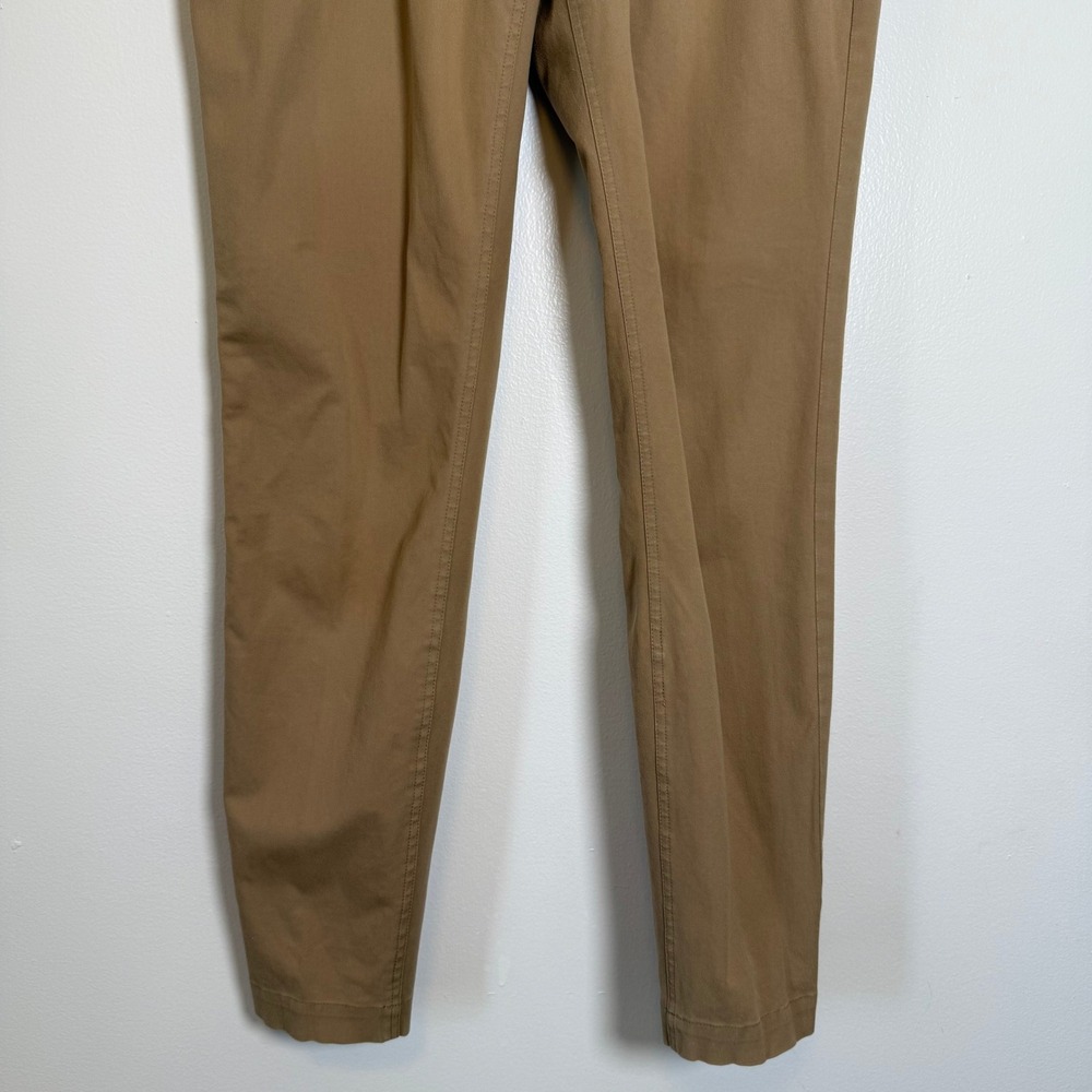 Minnie Rose Skinny Pants Womens 8 Tan Khaki Stretch Cotton Slim Fit Trousers - Picture 5 of 9